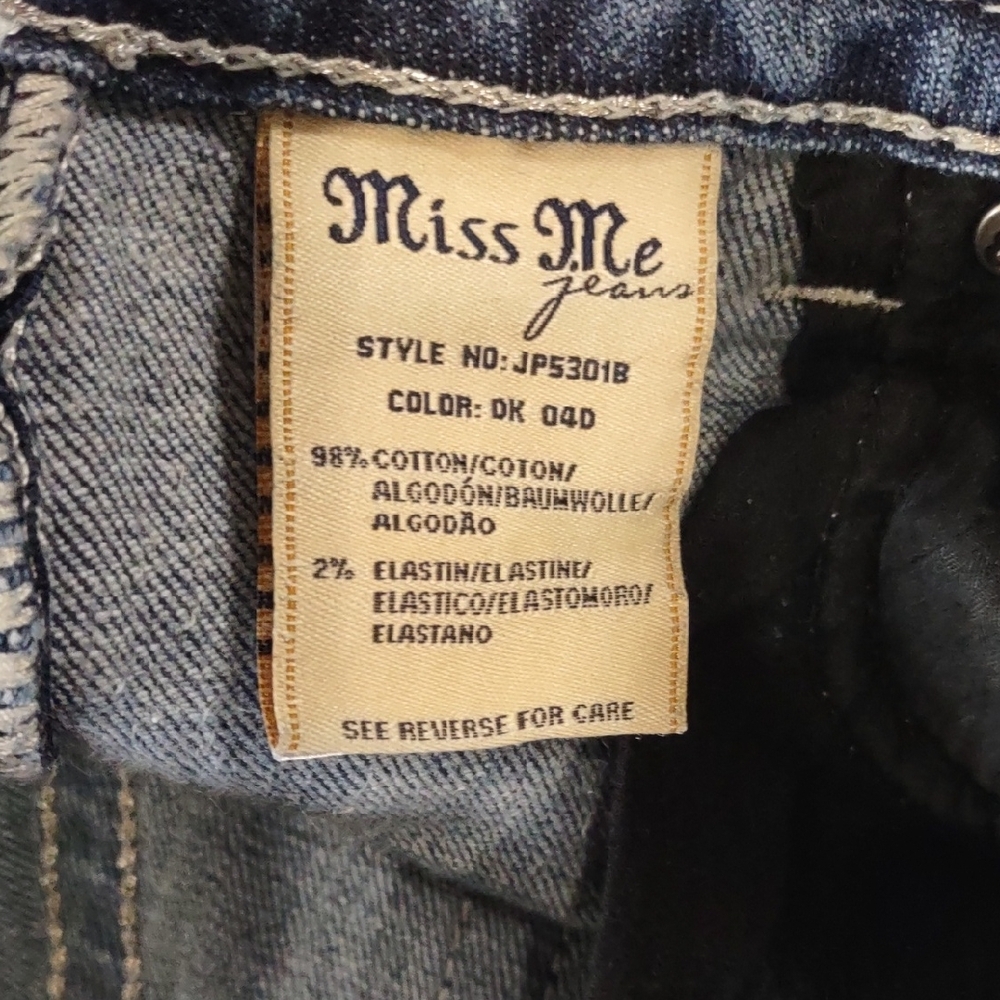 MISS ME BOOT Blue Embellished Jeans - Picture 14 of 17